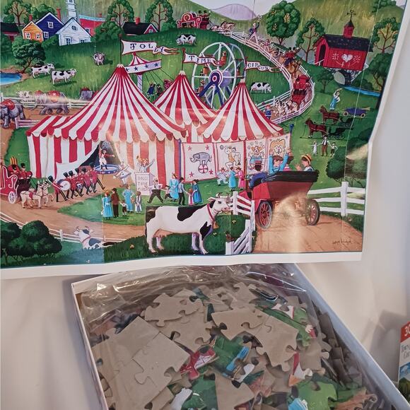 Master Pieces Town and Country "Jolly Time Circus" 300 Piece Puzzle - Picture 2 of 2